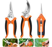 ASFASFq-HYran Secateur de Jardin, 3 Pièces Cisaille de Jardin, Sécateurs et Ciseaux de Jardinage, Ciseaux Bonsai, Sécateur Gardena, Ciseaux Jardinage pour Tailler Arbustes, Légumes, Fruits, Fleurs