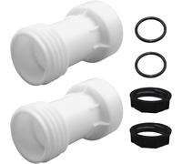 ASFASFq-IBC Lot de 2 adaptateurs IBC S60 x 6 - Rallonge pour réservoir IBC avec joint - Connecteur de réservoir IBC pour réservoir d'eau de pluie - Tuyau d'arrosage