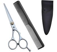 Asfasfq-Icovalescent Ciseaux Coiffure Professionnel, Ciseaux Coiffure, Professionnel Amincissants Coupe De Cheveux Ciseaux Désépaissir Ensemble En Acier Inoxydable Avec Peigne (15.5cm)