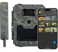 ASFASFq-icuserver ICU CLOM Cam 6 ICU Caméra de chasse 4G avec images Full HD et qualité vidéo, vision nocturne, détecteur de mouvement et transmission de téléphone portable, carte SD 16 Go avec détec