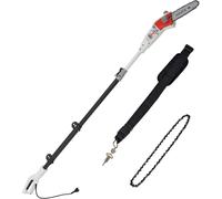 ASFASFq-Ikra Elagueuse télescopique électrique IEAS 750, longueur de coupe 185mm, 750W, chaîne de remplacement incluse 78001857 Noir/Gris/Rouge
