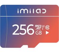 ASFASFq-IMILAB Carte mémoire microSDXC UHS-I, U3, A2, V30, classe 10, compatible avec appareil photo de sécurité IMILAB (256 Go)