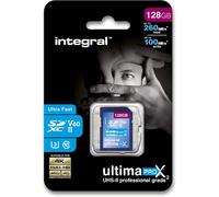 ASFASFq-Integral Carte 128GB UHS-II V60 Jusqu'à 260MB/s en Lecture et 100MB/s en écriture Carte mémoire SDXC Professionnelle Haute Vitesse