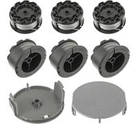 ASFASFq-JAMHER F016800570 Trimmer spool pour Bosch UniversalGrassCut 18 18-26 18-260, avec 1600A01R5J Couvercle de Bobine(6 Bobines de fil, 2 Couvercle de Bobine)
