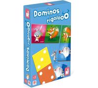 Asfasfq-Janod - Dominos Rigolooo - Jeu De Mémoire Et D'association - 2 Niveaux De Jeu - 2 À 4 Joueurs - Dès 3 Ans - J02737
