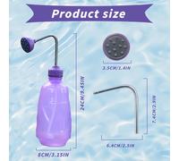 ASFASFq-Jardin Petit arrosoir 450ml,Plante Intérieur arrosoirs,Bouteille D'arrosage à Presser avec Bouteille Souple, Convient aux Petites Plantes, semis, Plantes en Pot (Violet)