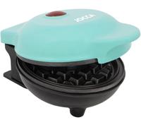 ASFASFq-JOCCA - Gaufrier Rond Funny Cooking Turquoise 500W Plaques Antiadhésives Gaufres Prêtes en 2 Minutes Design Compact et Sécurisé