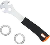 Asfasfq-Jrshirleyltd Clé À Pédale De Vélo De 15 Mm Avec Poignée Extra Longue, Outil De Réparation De Vélo Pour Enlever Et Remplacer Les Pédales De Vélo, Avec 2 Plaques De Pied
