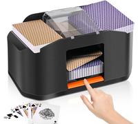 Asfasfq-Kasanni Mélangeur De Cartes Automatique, Mélangeur De Carte Pour 1-2 Ponts Mode Auto Et Manuel Rechargeable 2000 Mah Faible Bruit Pour Poker, Uno, Blackjack, Phase 10 Et Plus - One-Touch Shuf