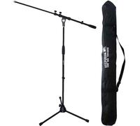 ASFASFq-Keepdrum MS106 Pied de microphone avec pied en métal et socle en métal + sac de transport SB-03 (Black)