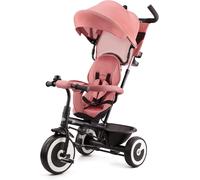 Asfasfq-Kinderkraft Aston Tricycle Bébé Évolutif, Draisienne , Trike Bebe, Velo Poussette Enfant 5 Ans, De 9 Mois, Compact, Accessoires Pratiques, Capote Pliante, Rosa
