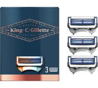 Asfasfq-King C. Gillette Lames De Rasoir Pour Cou, Conçu Pour Raser Les Zones Sensibles Du Cou Et Des Joues, Pack De 3 Lames De Recharge