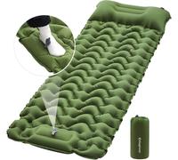Asfasfq-Kingcamp Matelas De Camping Gonflable Ultraléger Avec Oreiller & Pompe À Pied Intégré Tapis De Camping Gonflable Coussin D'air Portable Tapis De Couchage Matelas Gonflable Pour Tente Voyage R
