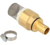 ASFASFq-Kit de filtre d'aspiration 1/2"", valve à pied en laiton avec clapet anti-retour et crépine d'aspiration, douille de tuyau et collier de serrage - 2760121