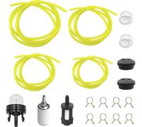 ASFASFq-Kit Durite Essence Debroussailleuse, Universel Filtre à Essence Kit, Lot de 4 Tuyaux de Carburant Universels, Durite Essence 2mm 2.5mm 3mm pour Debroussailleuse Tondeuse, Souffleur Tronçonneu