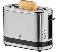 ASFASFq-KITCHENminis Grille-Pain, 1 Fente, 600W, Design Extra Compact, 7 niveaux de Brunissage, Réchauffe Viennoiserie, Inox Cromargan Haute Qualité 0414100011
