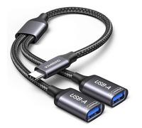 Asfasfq-Kiwibird Adaptateur Double Usb C, Câble Doubleur Usbc Répartiteur Splitter, Type C Mâle Vers 2 Usb A Femelle Extension Charge Données Compatible Avec Ordinateur Portable Mac Iphone 15 16 Voit