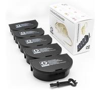 ASFASFq-Köder-Discount Lot de 5 Boîtes à appâts Noires pour Souris ¿ Stations Robustes, résistantes aux intempéries, verrouillables avec Double entrée et clés Anti-Manipulation