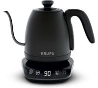 Asfasfq-Krups Bouilloire Col De Cygne, Polyvalente, Thé, Café, Infusion, 8 Températures, Maintien Au Chaud 30 Min, Couvercle Amovible, Café Control Bw923810, Noir