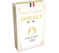 Asfasfq-La Ducale - Jeu De 54 Cartes Jeux Olympiques Et Paralympiques Paris 2024 - Jeu De Poker, Président, Bataille, Palmito, 8 Américain - Coloris Aléatoire - Fabriqué En France