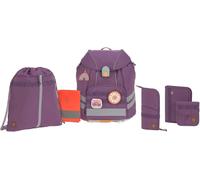 Asfasfq-Lässig Set De 7 Cartables Pour Enfants École Set Complet/ School Set Flexy Unique,Violett