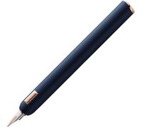 Asfasfq-Lamy Dialog Cc 081 Stylo Plume En Finition Laquée Bleu Mat Avec Mécanisme Rotatif, Plume Bicolore Or Rose 14 Carats, Taille M, Avec Lot De 5 Cartouches T 10 Bleues, Convertisseur Z 27 Et Étui