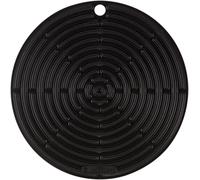 Asfasfq-Le Creuset Manique/Dessous De Plat, Silicone, Rond, ¿ 20 Cm, Noir Mat, 93000230310200
