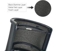 ASFASFq-Leagy Filtre anti-pop Trois couches améliorées en maille métallique, mousse et couche d'étamine pour microphone, masque de protection pour enregistrement vocal, vidéos YouTube, streaming