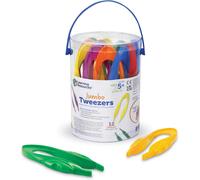 ASFASFq-Learning Resources Pince motricité Fine Maternelle (Lot de 12), nido & transvasement Montessori Pinces, bac sensoriel/Table d'activité Tweezers, Jeux Bebe, 3+