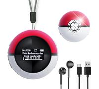 ASFASFq-Lecteur MP3 Enfants de 64 Go, 5.0 Bluetooth MP3, en Forme de Mini Monster Ball, Lecture de Musique, Haut-Parleur, Radio FM, Enregistrement et de Podomètre, avec Écouteurs et Cordon