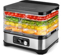 Asfasfq-Lehmann Déshydrateur En Acier Inoxydable 450w Avec Régulateur De Température 35-70°C Séchoir Pour Fruits, Champignons, Viande, Herbes Aromatiques, Sans Bpa