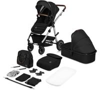 Asfasfq-Lionelo Amber 2 In 1 Poussette Multifonctionnellle, Landau, Ensemble Poussette Avec Siège Sport Et Nacelle Fixe, Sac, Moustiquaire, Couvrir, Feuille De Pluie
