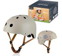 Asfasfq-Lionelo Casque Protecteur De Vélo Pour Enfants, Réglable 50 À 56 Cm, Protège-Menton, Casque Certifié Intertek Pour Filles Et Garçons, Taille S