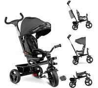Asfasfq-Lionelo Haari Tricycle Bébé Évolutif Jusqu'à 25 Kg, Vélo De Marche Vélo Pour Les Enfants Plus Âgés, Siège Réversible, Grand Panier Sac, Porte-Gobelet, Roue Libre