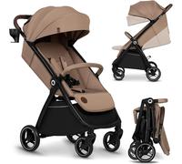 Asfasfq-Lionelo Ingrid Poussette Légère Et Compacte De 6 Mois À 22 Kg, Poussette À Pliage Automatique Avec Siège Inclinable, Suspension Complète, Roues Eva Pivotantes À 360°, Auvent Xxl, Poussette De