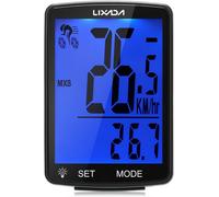 Asfasfq-Lixada Compteur De Vélo Sans Fil Avec 2.8 Pouce Multifonctionnel Français Rétroéclairage Lcd Hd D'affichage De L'écran Ipx6 Étanche Ordinateur De Vélo Chronomètre De Température Mesurable 80
