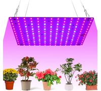 ASFASFq-Lixada Lampe LED de Croissance pour Plantes (169 LEDs), Spectre Rouge-Bleu, Suspension Économique 12W, Idéale pour Serres/Légumes/Fleurs