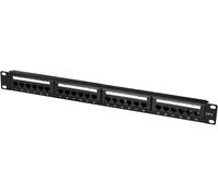 ASFASFq-LogiLink Professional EconLine Cat.6 (250 MHz) Panneau de Brassage - Panneau de répartition, 19"", UTP (Non blindé) 24-Port (RJ45)