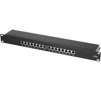 ASFASFq-Logilink Professional NP0076 Panneau de distribution 16 ports PoE et PoE+ blindé Cat 6A Noir