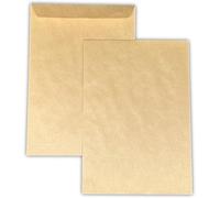 Asfasfq-Lot De 100 Grande Enveloppe Pochette Courrier A4 - C4 Papier Kraft Marron 90g Format 229 X 324 Mm Pochette Kraft Brune Auto-Adhésive Fermeture Bande Adhésive Autocollante Siliconée Ugenvc4m