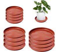ASFASFq-Lot de 12 plateaux pour plantes, soucoupes de pot de fleurs, bac d'égouttement, plateau de plantes étanche, trois spécifications avec diamètre intérieur 11,5/13,5/15 cm