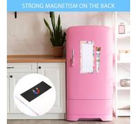 Asfasfq-Lot De 2 Blocs De Notes De Courses Avec Stylo Et Porte-Stylo - 50 Feuilles/Pièce - Bloc-Notes Magnétique - Pour Liste De Courses - Motif Floral