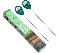 ASFASFq-Lot de 2 capteurs d'humidité du Sol à Longue sonde pour Utilisation Profonde, capteur de Moniteur d'eau, hygromètre pour extérieur et intérieur, Grandes Plantes en Pot, Fleurs, Jardinage