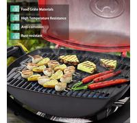 ASFASFq-Lot de 2 grilles de cuisson pour barbecue à gaz Weber Q200, Q220, Q260, Q2000, Q2200, Q2400 Series, fonte 27,3 x 38,8 cm, grille pour Weber 7645, 65811