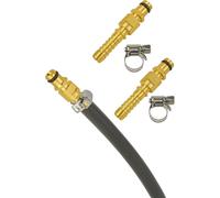 ASFASFq-Lot de 2 kits de réparation de tuyaux haute pression compatibles avec Kärcher K2-K7 - Raccord Quick-Connect en laiton avec collier de serrage - Pour équiper et réparer les tuyaux HD