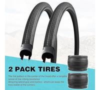 Asfasfq-Lot De 2 Pneus Pliables De 700x28/32/35 Pouces - Pneu De Rechange Pliable Pour Vélo De Montagne, Vtt, Vélo D'enfant, Cruiser, Vélo Commun