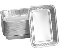 ASFASFq-Lot de 20 barquettes en aluminium pour barbecue à gaz Ninja Woodfire, accessoires de barbecue à gaz Ninja OG850EU OG901EU OG701EU - Jetables - Bac récupérateur de graisse pour Weber 6415