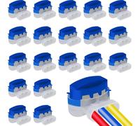 ASFASFq-Lot de 20 Connecteurs de Câble Robot tondeuse, Connecteur Electrique Etanche Remplis des Résines pour Étendre ou Réparer Cable Peripherique Robot Tondeuse