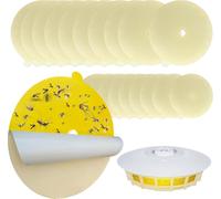 ASFASFq-Lot de 20 recharges de rechange pour pièges à puces (sans piège) Disques adhésifs de 12 cm pour punaises de lit et insectes Compatible avec pièges à puces pour appartement, cuisine, jardi