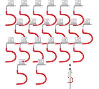 ASFASFq-Lot de 20 supports pour outils de jardin - Crochets - Porte-outils - Support mural antidérapant en caoutchouc pour balai, jardin, garage, cuisine